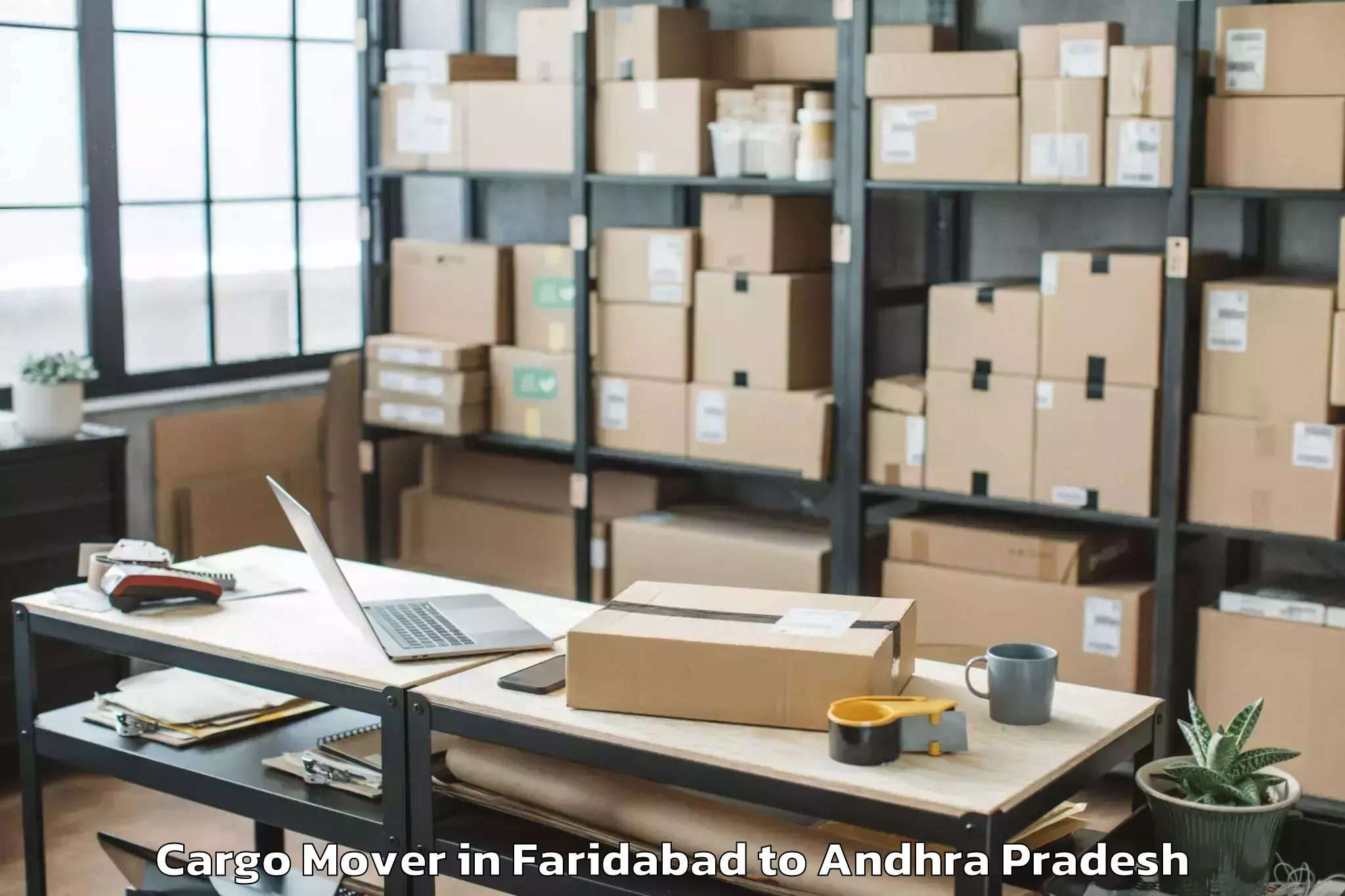 Leading Faridabad to Undarajavaram Cargo Mover Provider